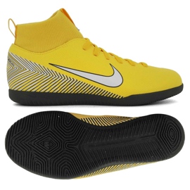 Chaussures d'intérieur Nike Mercurial SuperflyX 6 Club Neymar Ic Jr AO2891-710 multicolore jaune