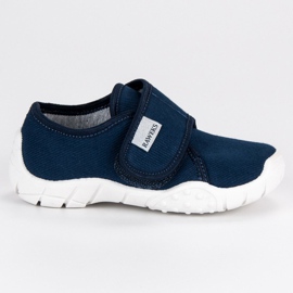Raweks Pantoufles Velcro pour garçons bleu Raweks Pantoufles Velcro pour garçons bleu