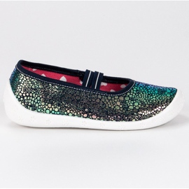 Raweks Pantoufles brillantes avec un élastique vert Raweks Pantoufles brillantes avec un élastique vert