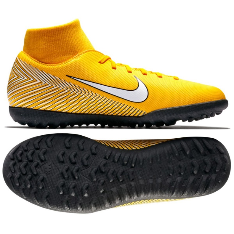 Chaussures de football Nike Mercurial Neymar SuperflyX 6 Club Tf M AO3112-710 jaune jaune
