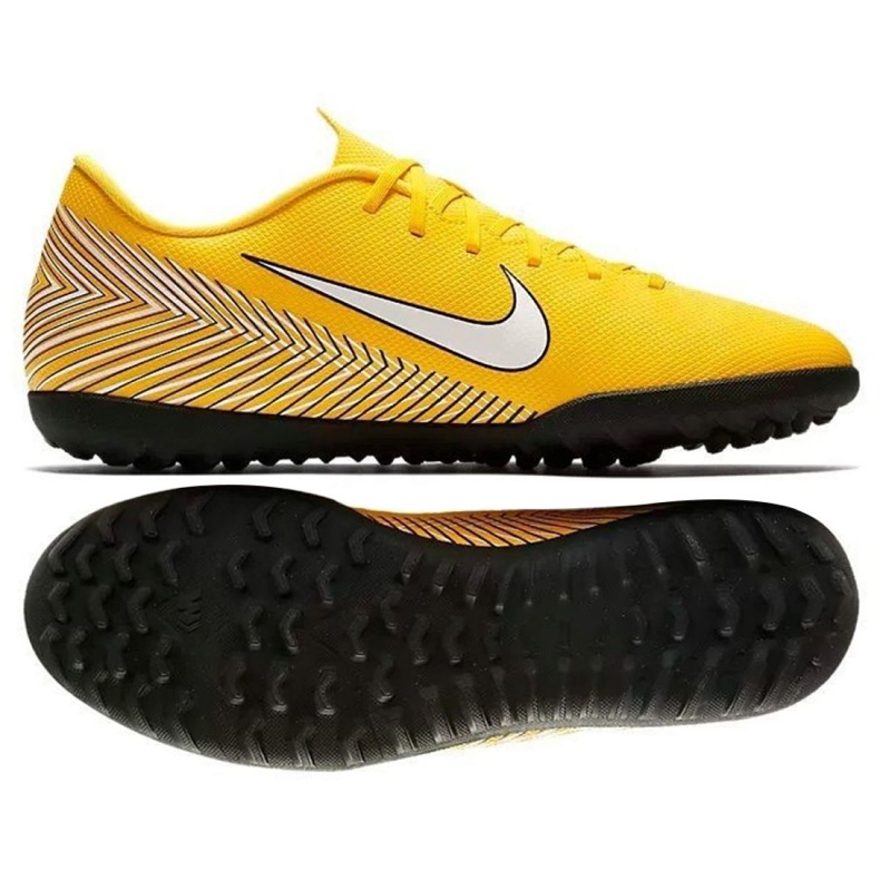 Nike Mercurial Vapor 12 Club Tf M AO3119-710 chaussures de football jaune jaune