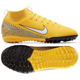 Chaussures de football Nike Mercurial Superfly 6 Academy Gs Neymar Tf Jr AO2887-710 jaune jaune