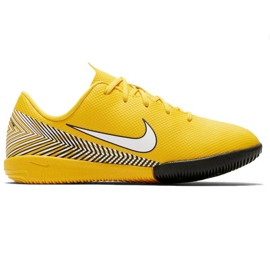 Chaussures d'intérieur Nike Mercurial Vapor 12 Academy Neymar Ic Jr AO2899-710 jaune jaune