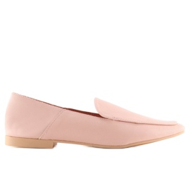 Mocassins souples façon cuir de veau 1182 Rose