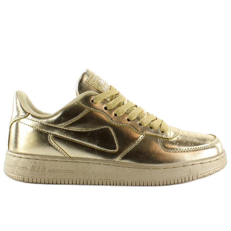 Chaussures de sport couleurs folles B731 Or d'or