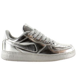 Chaussures de sport couleurs folles B731 Argent gris