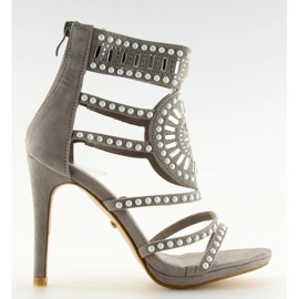 Sandales spartiates grises GH-2776 Gris