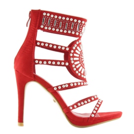 Sandales gladiateur rouges GH-2776 Rouge