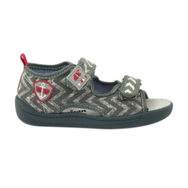 Sandales pour enfants gris American Club TEN36 rouge Sandales pour enfants gris American Club TEN36 rouge
