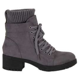 Seastar Boots grises à lacets