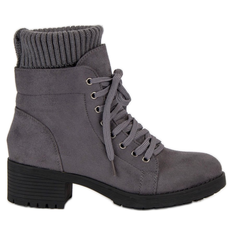 Seastar Boots grises à lacets