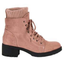 Seastar Bottines roses à lacets