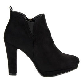 Small Swan Bottes noires pour femmes le noir
