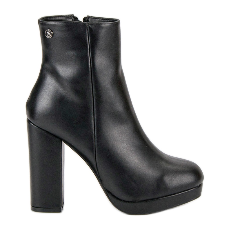 Small Swan Bottes classiques sur le poteau le noir