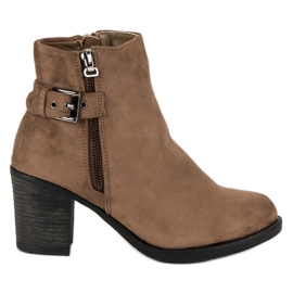 Small Swan Bottes pour femmes à la mode brun
