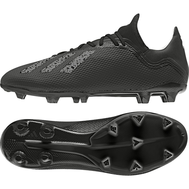 Adidas X 18.3 Fg M DB2185 chaussures de football le noir le noir Adidas X 18.3 Fg M DB2185 chaussures de football le noir le noir