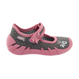 Befado chaussures pour enfants 109P168 gris rose