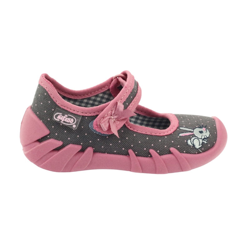 Befado chaussures pour enfants 109P168 gris rose