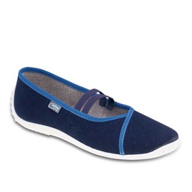 Chaussures pour jeunes Befado 345Q158 bleu marine
