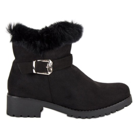Seastar Bottes chaudes en daim le noir