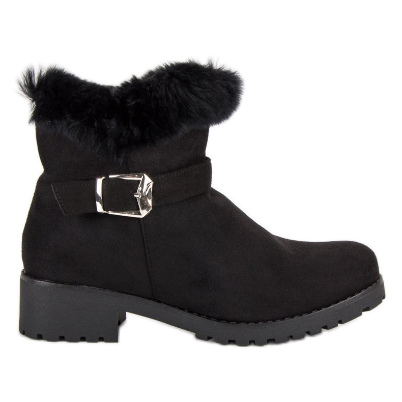 Seastar Bottes chaudes en daim le noir