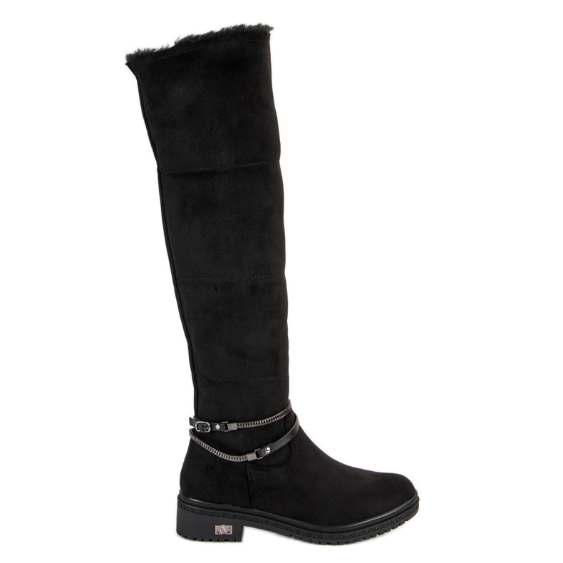 Seastar Bottes en daim pour femmes le noir