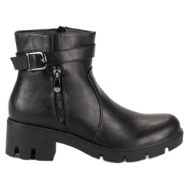Small Swan Bottes noires d'automne le noir