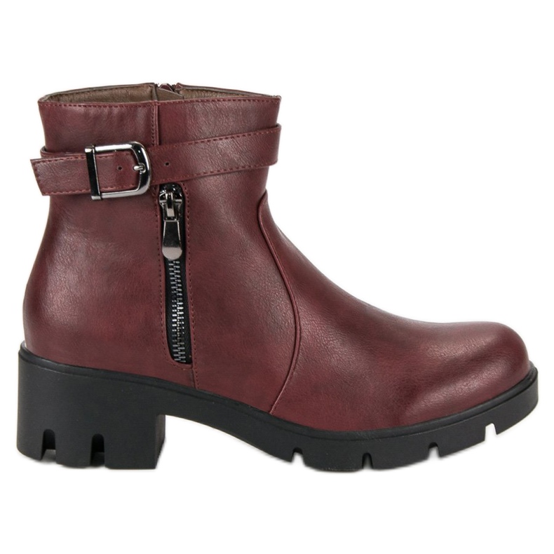 Small Swan Bottes bordeaux d'automne rouge