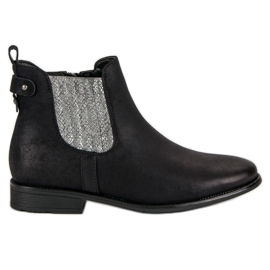 Vinceza Bottines Jodhpur élégantes noir