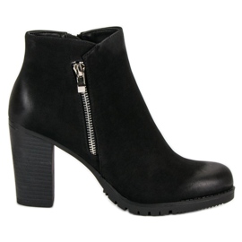 Show It Bottines noires à fermeture éclair le noir