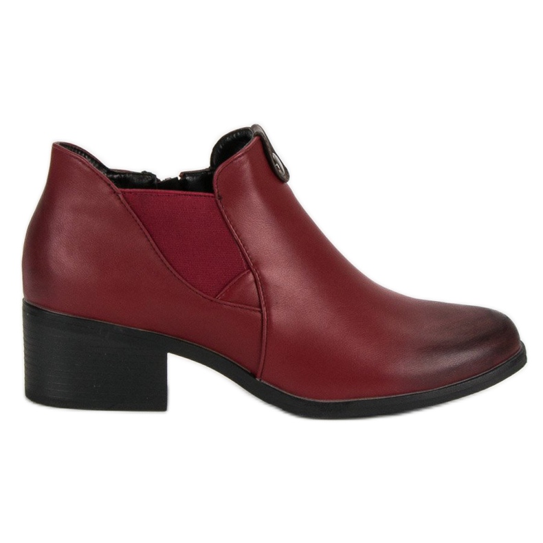 Vinceza Bottines à enfiler bordeaux rouge Vinceza Bottines à enfiler bordeaux rouge