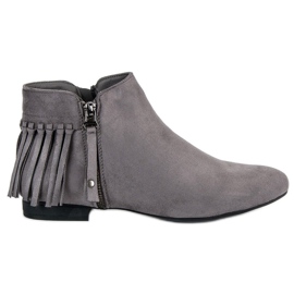 Vinceza Bottes en daim gris Vinceza Bottes en daim gris