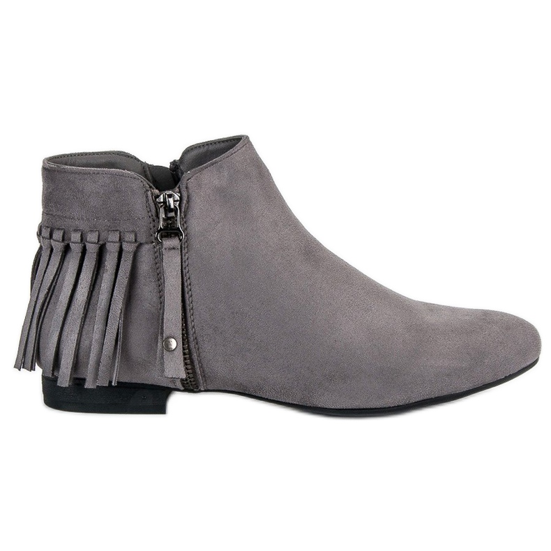 Vinceza Bottes en daim gris
