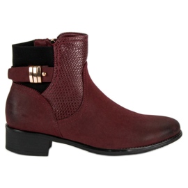 Vinceza Bottes d'automne pour femmes rouge