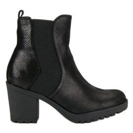 Filippo Bottines Jodhpur à talons hauts noir