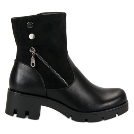 Filippo Bottes confortables avec protecteur le noir