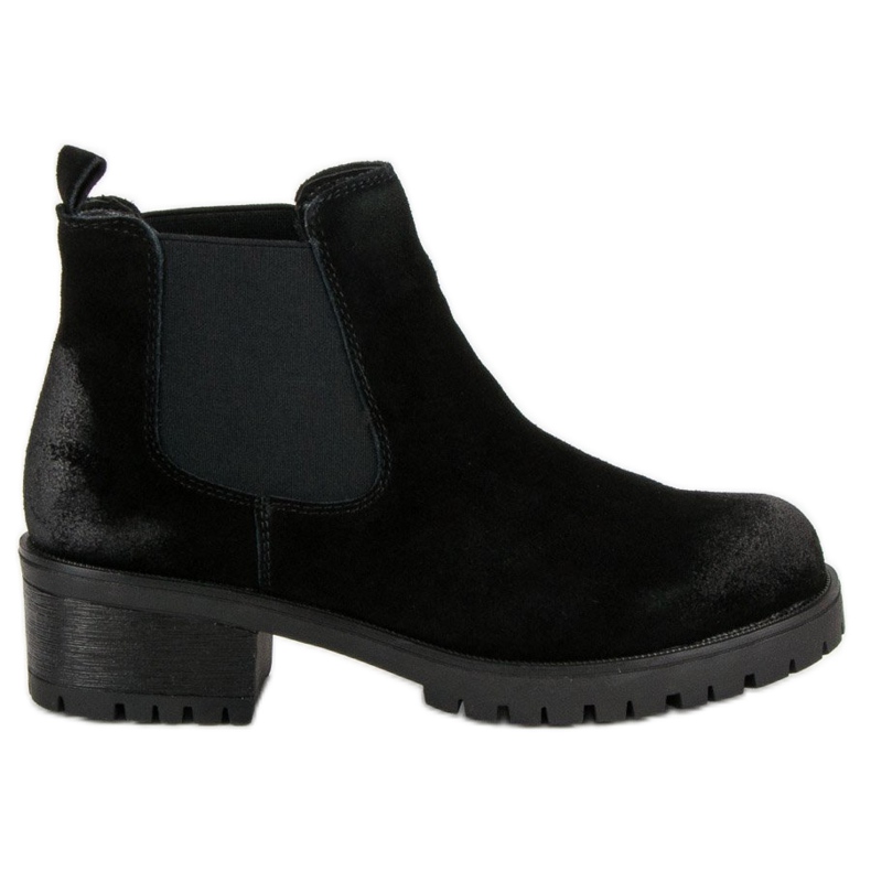 Filippo Bottines en cuir noir le noir