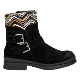 Filippo Bottines en cuir noir le noir