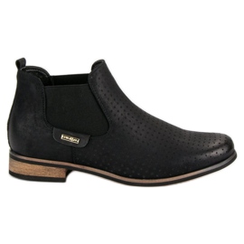 Filippo Bottines noires ajourées le noir