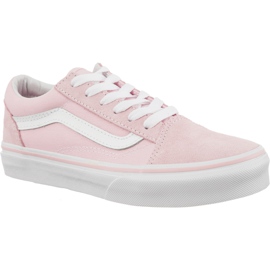 Vans Old Skool Canvas Suede Q7K Craie Rose Blanc Véritable