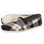 Toms Plaid Femme Classic Alpargata 926 le noir gris