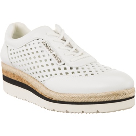 Armani Jeans Scarpa tissé Allacciata 7P555 00010 blanc