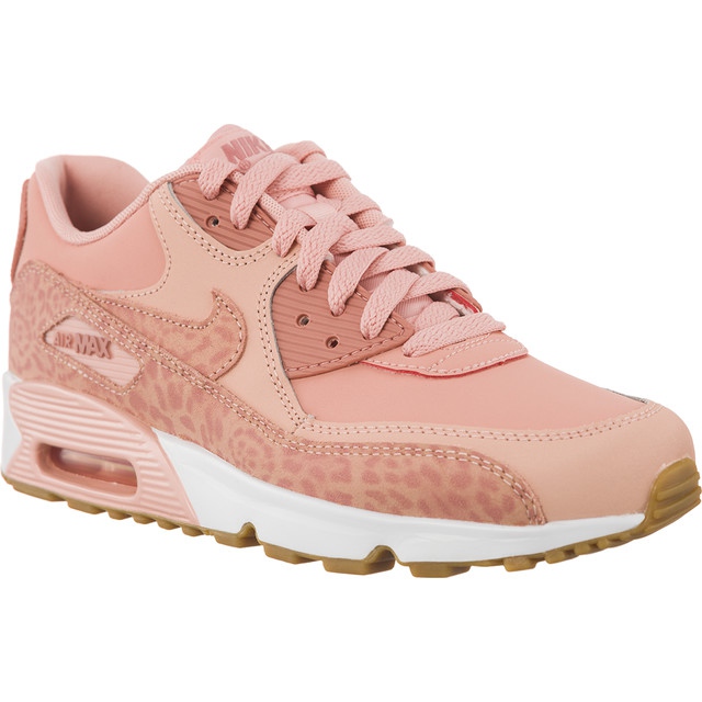 Nike Air Max 90 Leather Se Gg. Coral Stardust Blanc Gomme Brun Clair Rouille Rose violet