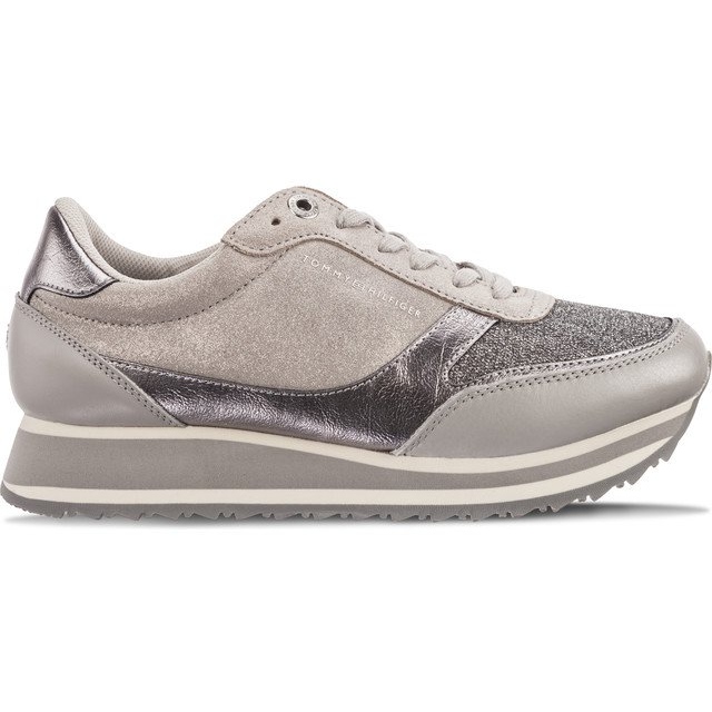 Tommy Hilfiger Metallic Retro Runner 001 Diamant Gris