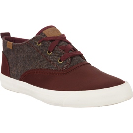Keds Triumph Mid Nylon et Tweed 707 rouge