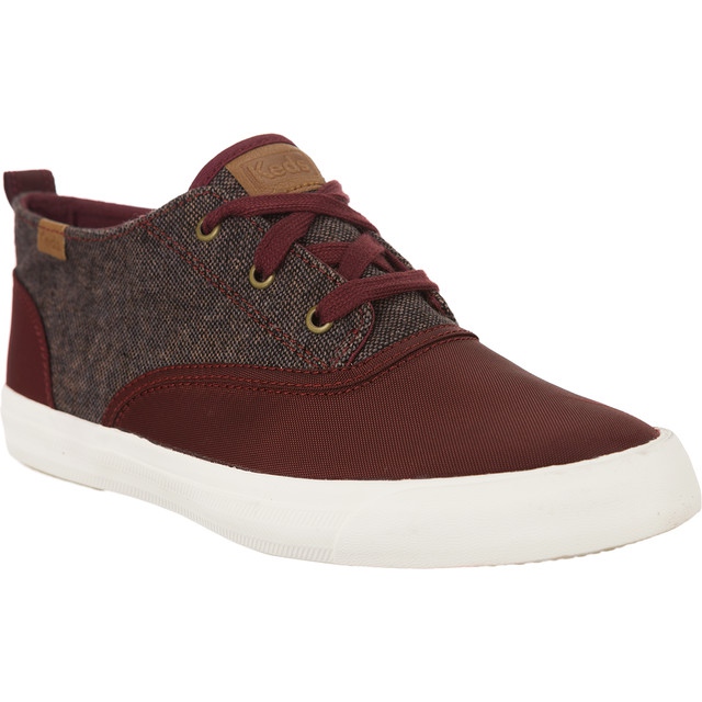 Keds Triumph Mid Nylon et Tweed 707 rouge