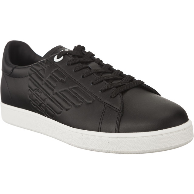 Ea7 Emporio Armani Sneaker en cuir unisexe 248028CC299 00020 le noir Ea7 Emporio Armani Sneaker en cuir unisexe 248028CC299 00020 le noir