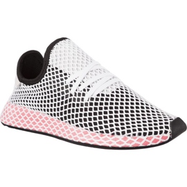Adidas Deerupt Runner W blanche le noir multicolore rose