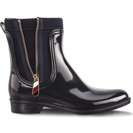 Tommy Hilfiger Bottes de pluie mélange de matériaux 403 minuit bleu multicolore bleu marine
