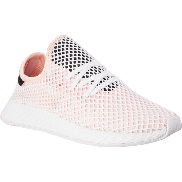 Adidas Deerupt Runner White Core Noir Ftwr Blanc rose Adidas Deerupt Runner White Core Noir Ftwr Blanc rose